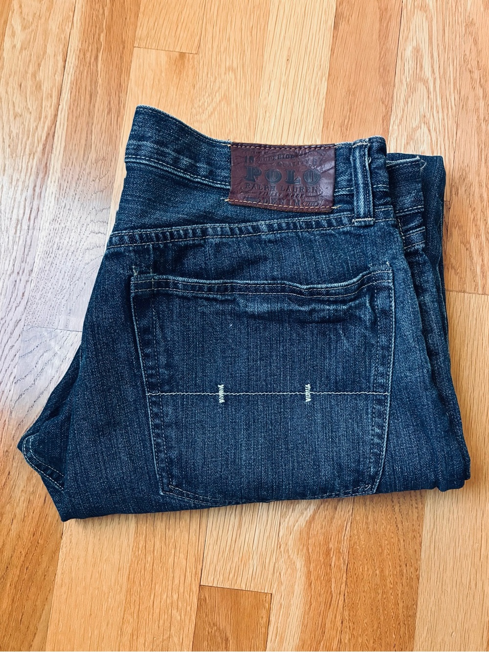 Polo Ralph Lauren Men’s Jeans Classic Straight Leg Blue Medium Dark Wash Size 36